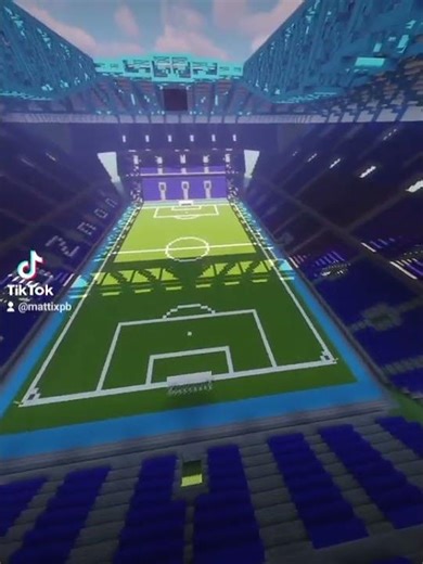 Lech Poznań Stadium in Minecraft #minecraft #football #stadium #ekstraklasa #stadion #lechpoznań