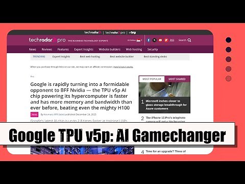Google TPU v5p: Faster and More Powerful than Nvidia H100 GPU