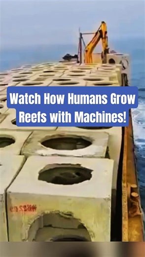This Machine Drops Artificial Reefs to Save the Ocean!