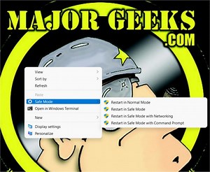 How to Add Safe Mode to The Desktop Context Menu in Windows 10 & 11 - MajorGeeks