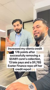 4 comments | Increased my clients credit 178 points after successfully removing a $5489 conn’s collection, 13 late pays and a $9,785 Exeter Finance repo off her credit report  #credit #creditrepair #credithelp #creditrestoration #financialfreedom #credithacks #collections #fypシ #foryoupage #debtconsolidation #badcredit #creditmatters #msi #msicreditguy #repo #latepayments #medicalcollections #collections #firsttimehomebuyer #credithelp | MSI Credit Solutions | Facebook