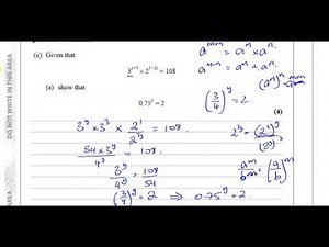 WMA12/01 IAL (Edexcel) P2 June/Oct 2020 Q9 Logarithms & Exponentials