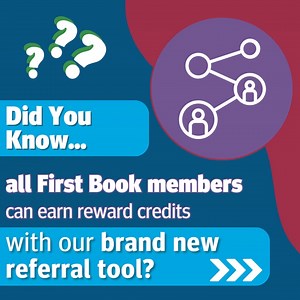 1K views · 62 reactions | Calling all First Book members! Did you know you can get $5 in First Book Marketplace credits for each eligible educator you register through the Referral Program? Head to your account to get started! | First Book | Facebook