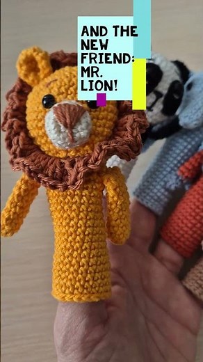Can I Craft Every Day? Let’s Find Out! - Day 4 - Crochet Finger Puppet Lion