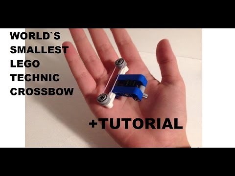 World's smallest lego technic crossbow + TUTORIAL