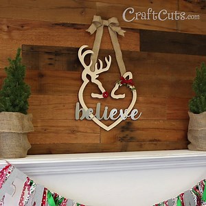 2.4K views · 25 reactions | Our New Buck and Doe Kit makes creating this Rudolph Christmas Wreath sooo easy! See the full DIY here: www.craftcut.co/buck-doe | CraftCuts.com | Facebook