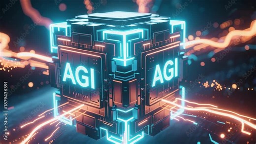 Artificial general intelligence agi concept with autonomous software and deep learning technology powering agentic automation and ai development for innovative systems