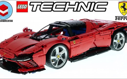 乐高42143机械系列法拉利Daytona SP3快速拼搭与评测