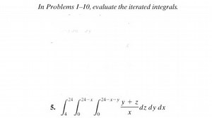 In Problems 1-10, evaluate the iterated integrals.∫424​∫024−x​... | Filo