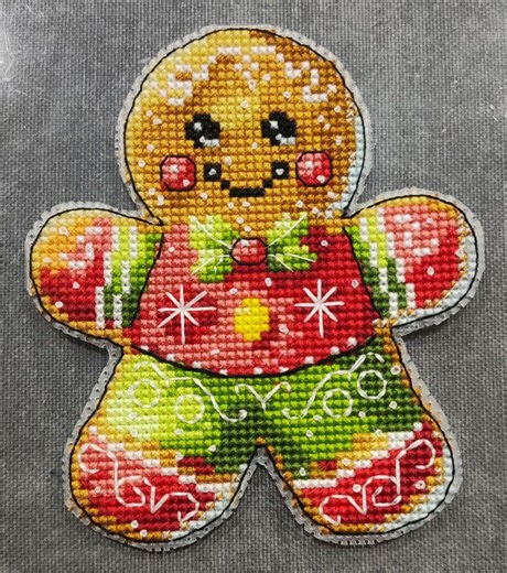 Gingerbread Cross Stitch Pattern | Christmas Mini Design | PDF Cross Stitch Chart - Etsy