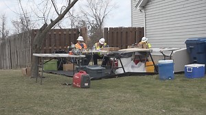 Radioactive contamination tested under several homes in Florissant subdivision
