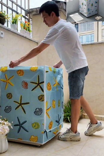 This washing machine cover is very good and very convenient in summer. I sell a lot of them, click on the basket below to buy#fyp #foryou #goothing #tiktokshop
