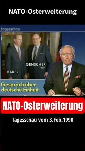 NATO-Osterweiterung: Tagesschau vom 3. Februar 1990 (Originalbericht)