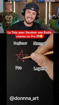 How to Draw a Star Like a Pro 👀😳