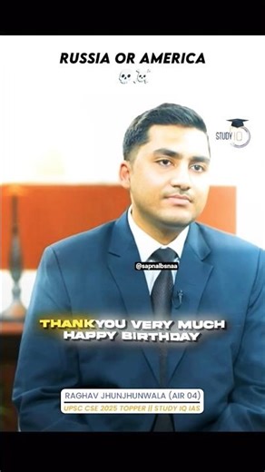 RAGHAV JHUNJHUNWALA AIR 4 INTERVIEW QUESTION IN UPSC 😱 || #shorts #shortsfeed #viral #youtubeshorts