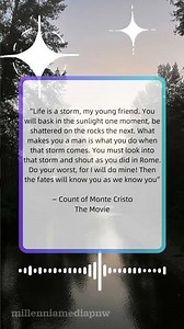 Life is a storm, my young friend