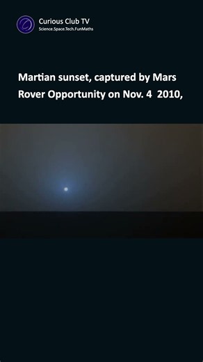 A striking Martian sunset captured by NASA's Mars Exploration Rover Opportunity