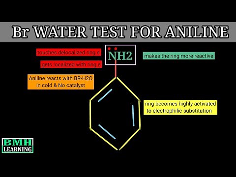 Bromine Water Test For Aniline | Reaction Of Aniline With Bromine Water |