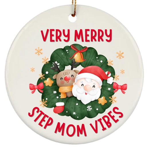 Playful Step Mom Gift, Cute Step Mom Christmas Ornament, Fun Step Mom Gifts, Gift Ideas From Step Son, From Step Daughter, Gift for Stepmom - Etsy
