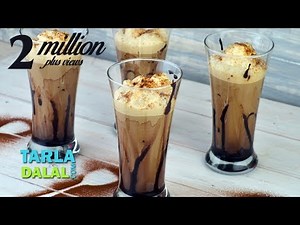 Cold Coffee Recipe, Frothy Cold Coffee Recipe by Tarla Dalal