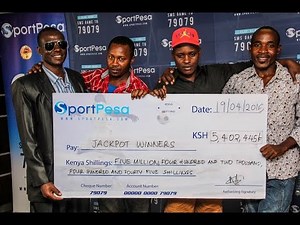 Sportpesa Jackpot winners unveiling ceremony. 19/4/16