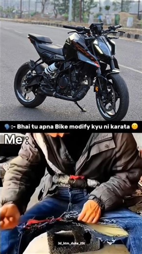 Bhai Tu Baik Ko modified Kyu Ni Karvata 😂🤣 KTM Duke 250 #duke #duke390#ktmbike #duke250 #ktm#rider