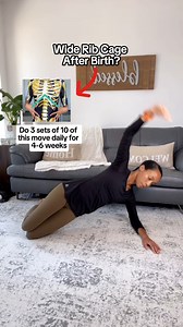 Moms... you need this exercise if you want to flatten your mom pooch, slim your waist, and reduce that wide rib cage that happens after pregnancy 🙌 My 28-day free workout guide has more moves like this to help reduce your wide ribcage ❤️ Let me know if you want it by commenting “PLAYLIST” below! | Mommy Mango