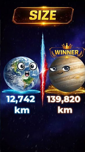 Earth vs Jupiter 🌍🆚🪐 Who Wins?