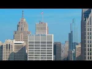 Detroit Skyline in 4k