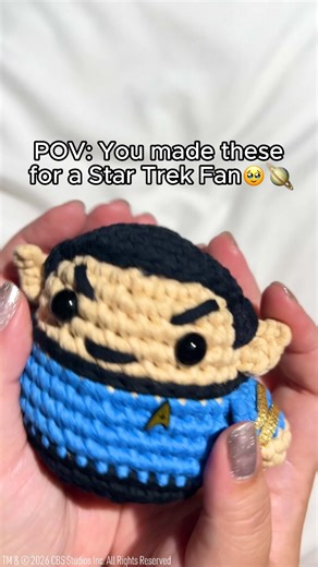 5.6K views · 253 reactions | Think you can’t crochet your own Spock?...