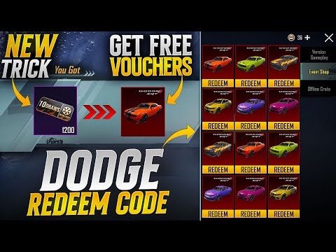 Get Free Dodge Redeem Codes | How To Get Free Vouchers | 0 UC Crate Opening | PUBGM