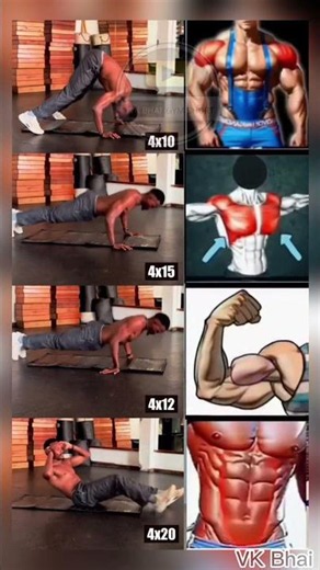 “Do This 10-Min Home Workout & Build a Killer Chest 🔥 (No Equipment)”#shortvideo #viralshorts