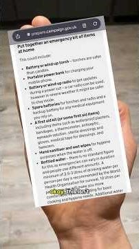 UK emergency kit essentials 🇬🇧