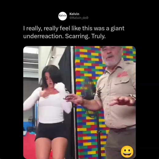 Kelvin Focus Official on Instagram: ""In the clip, a girl is standing when something suddenly drops onto her clothing. She screams in shock — a perfectly human reaction to an unexpected intrusion." Note: this page does not support any violence stay safe out there ♥️ #curiosity #satisfyingvideos #viralreeĺs"
