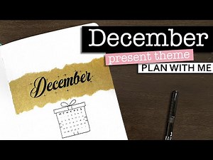 Simple December Bullet Journal Setup 💜 Presents theme