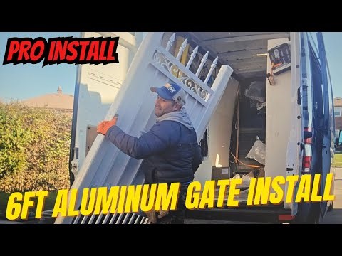Installaiton of aluminum double gate Live Stream