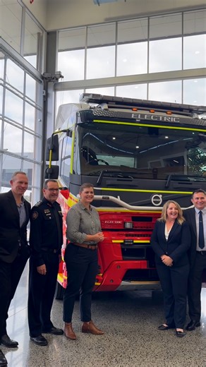 The unveiling of the Green Machines! QFES is working hard to reduce the environmental impact of their fleet 👏 Queensland Fire and Emergency Services - QFES | Nikki Boyd MP