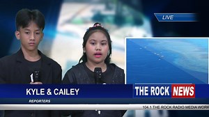 Group 1 participants in news writing and broadcasting workshops showcased their skills in actual news reporting. For group one, we have news anchor Kristopher G. Galamiton, news anchor Precious Novhean B. Coloscos, reporter Kyle Sean D. Pandeling, reporter Cailey A. Adante, reporter Aleisha Margarette T. Seraspe, reporter Kristan F. Ganacial. | The Rock 97.7 Gahiay