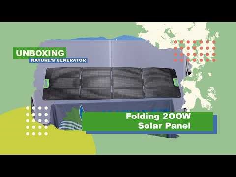 Unboxing the Nature’s Generator Folding 200W Solar Panel | Quick Setup & Overview