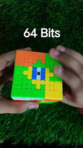 Brazil flag in Rubik's cube🤯🤯🇧🇷🇧🇷64 bits to 1 bits #viral #ytshorts