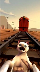 Save a Cat from Train First Person CHALLENGE #gmod #sfm
