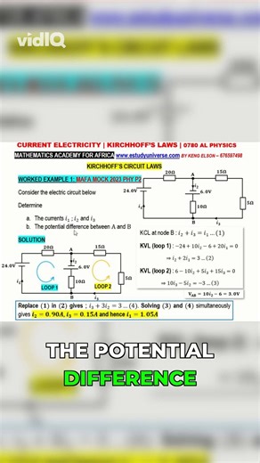 Solving Circuit Currents with Kirchhoff's Laws!