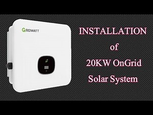 Growatt 20KW OnGrid Inverter | Complete Installation of 20KW Solar System With Elevated Structure