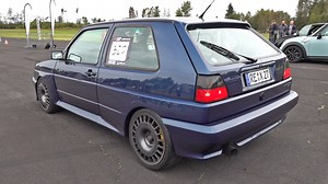 This time I have filmed a stunning #Volkswagen Golf 2 Rallye VR6 (based on the G60 16V) in action on the drag strip. It did some head to head races (with rolling 50 km/h start). Enjoy the video! | Gumbal