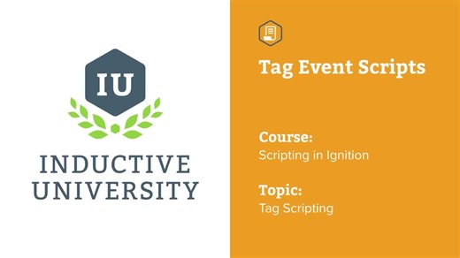 Configuring scripts for tag events in Ignition | Inductive Automation posted on the topic | LinkedIn