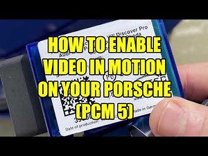 How to Enable Video and PCM Menu Navigation in Motion for your Porsche 911 (992/PCM5)
