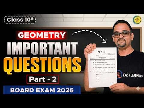 Geometry - Most IMP Questions (Part - 2) | Class 10th SSC Exam 2026