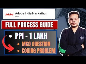 Adobe India Hackathon 2025 | Online MCQ And Coding Assessment | Full Preparation Details