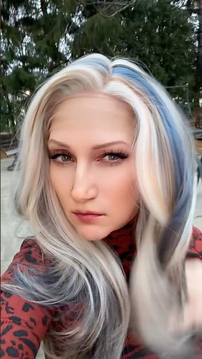 ImStyle blue jeans wig head on over to my TikTok my TikTok Handle is @RabeccaPrimeau #trendyhair