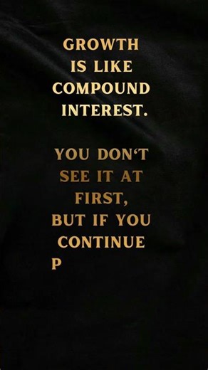 Use the power of compounding in your growth story. #hustle #compound #growth #viral #win